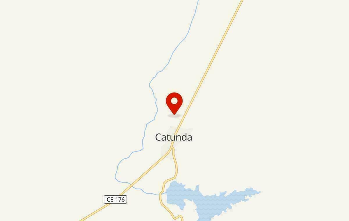 Mapa de Catunda no Ceará