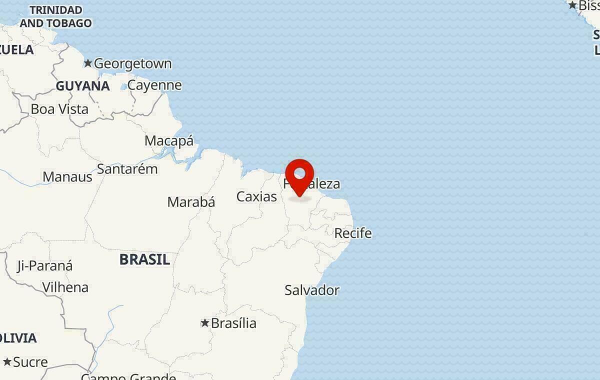 Mapa no Ceará