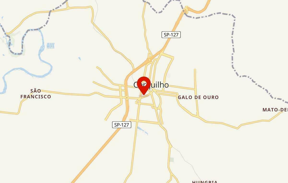 Mapa de Cerquilho em São Paulo