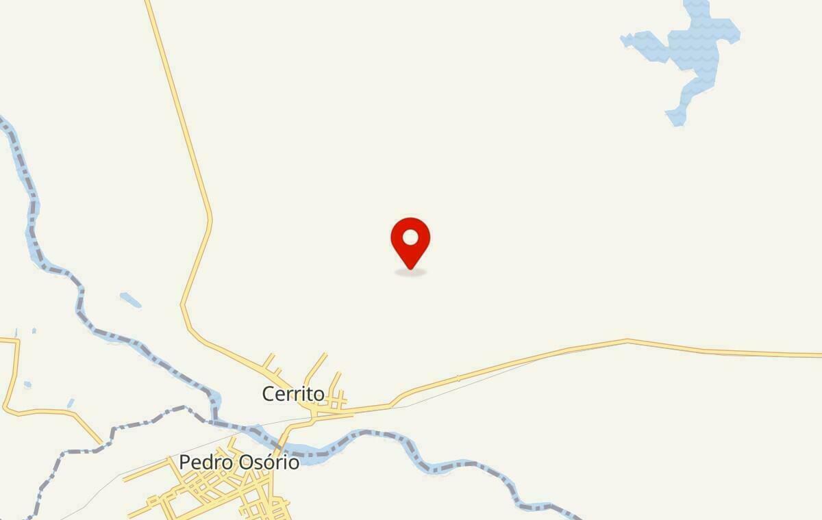 Mapa de Cerrito no Rio Grande do Sul