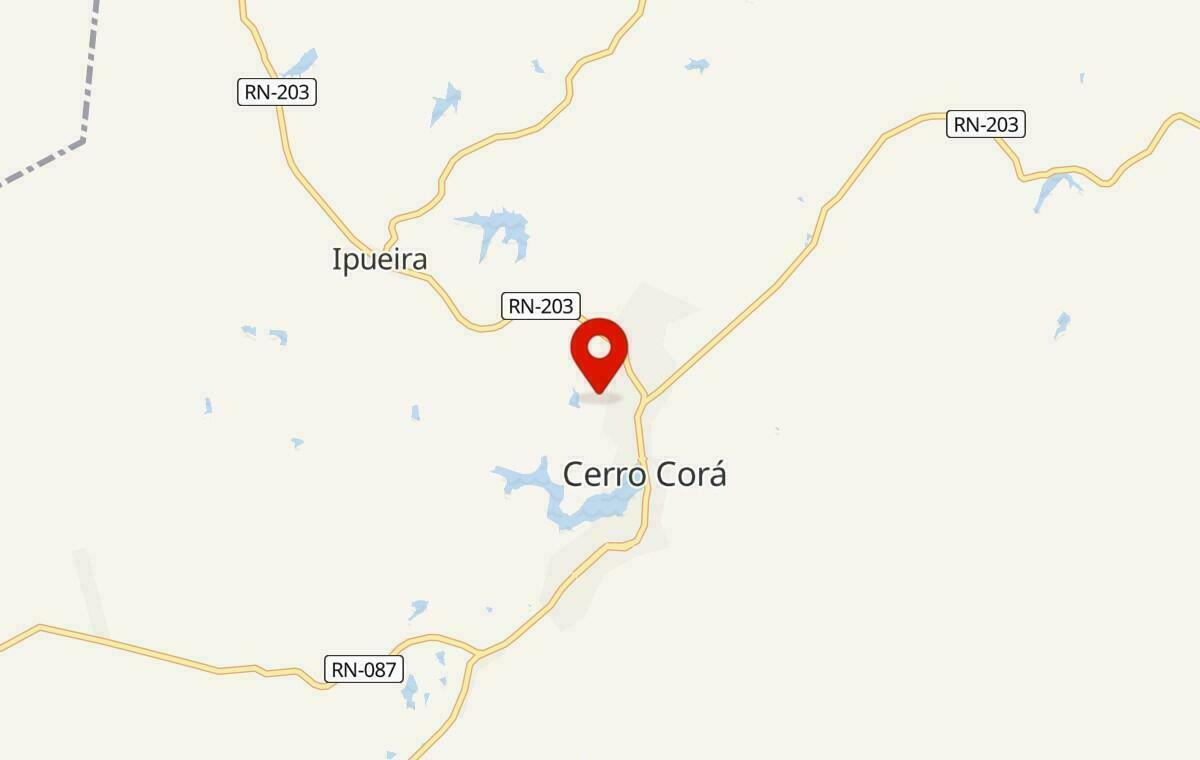 Mapa de Cerro Corá no Rio Grande do Norte