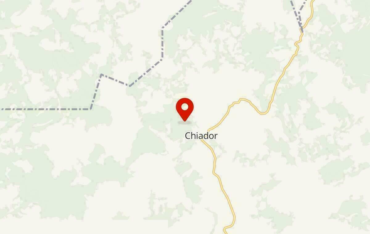 Mapa de Chiador em Minas Gerais