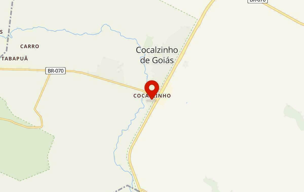 Mapa de Cocalzinho de Goiás em Goiás
