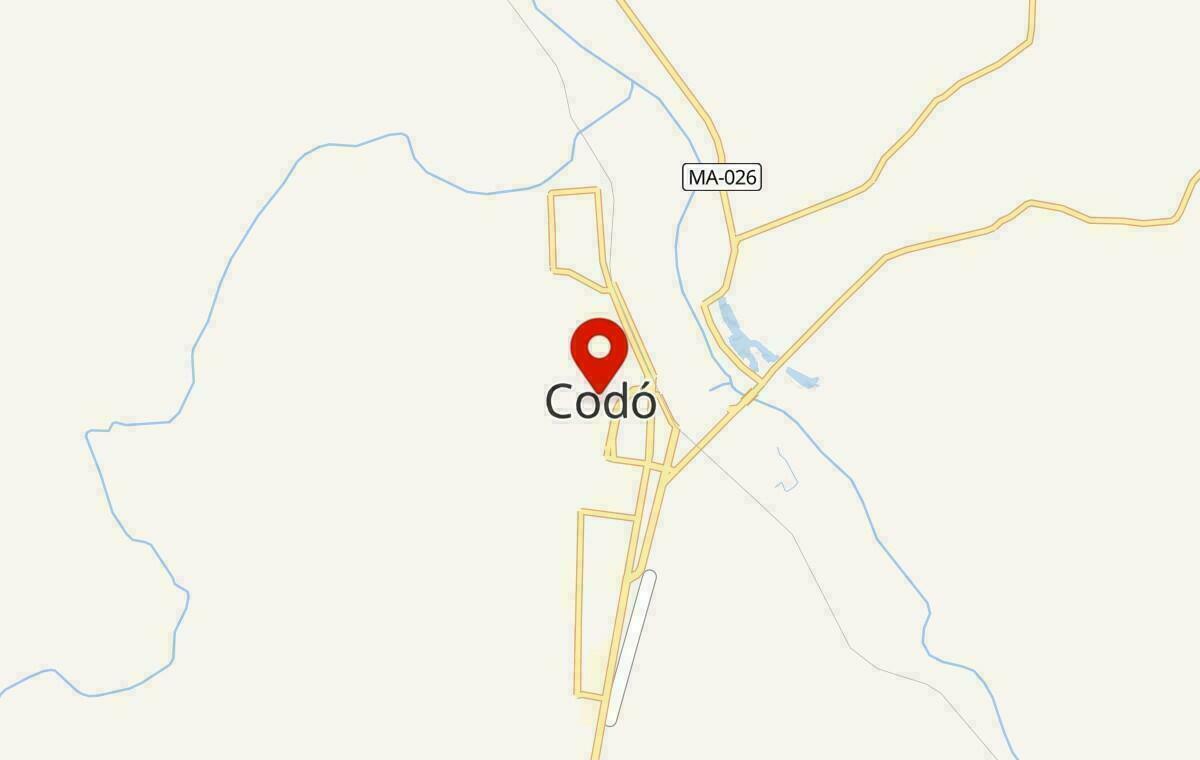 Mapa de Codó no Maranhão