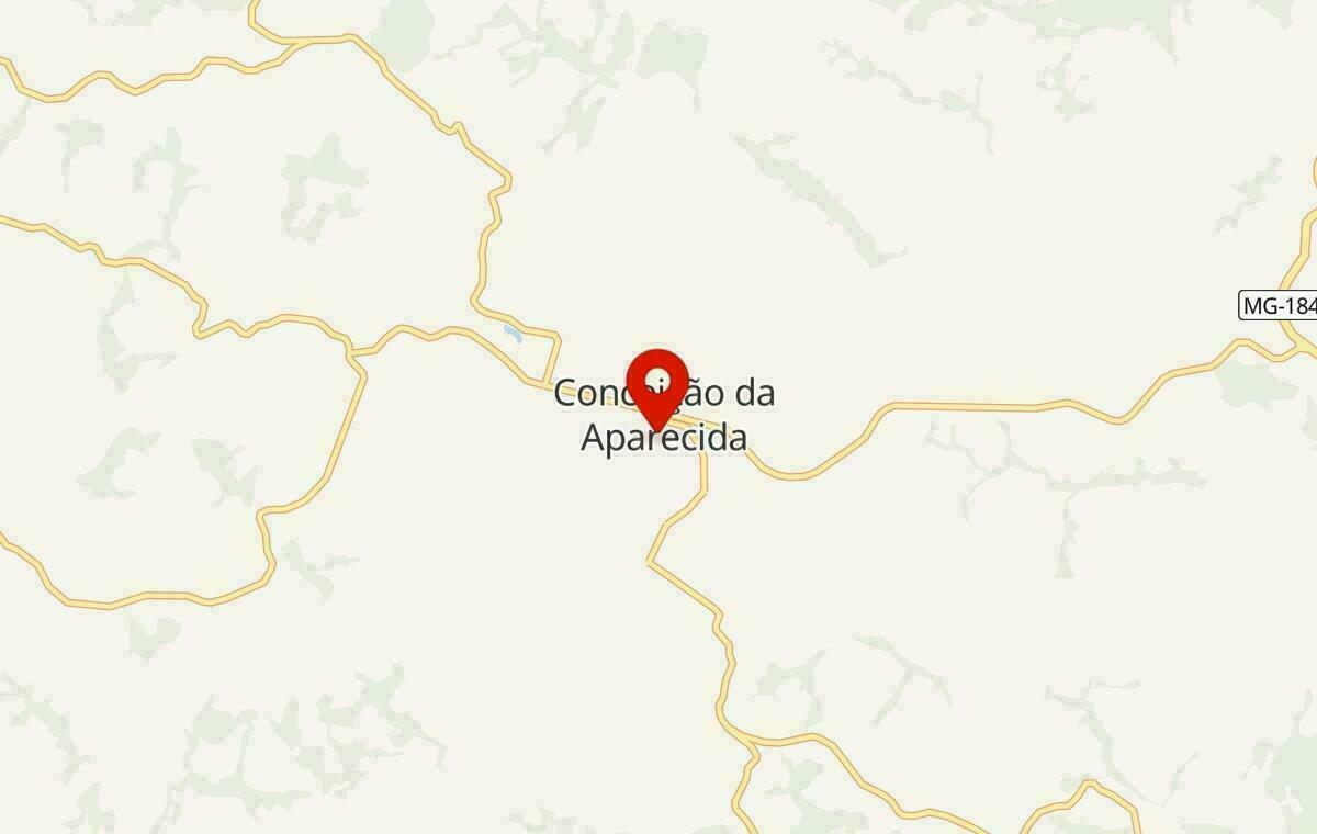 Mapa de Conceição da Aparecida em Minas Gerais