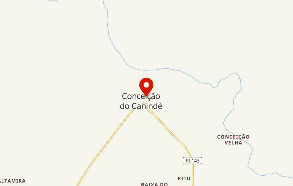 Mapa de Conceição do Canindé no Piauí