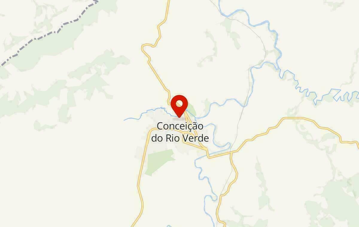 Mapa de Conceição do Rio Verde em Minas Gerais