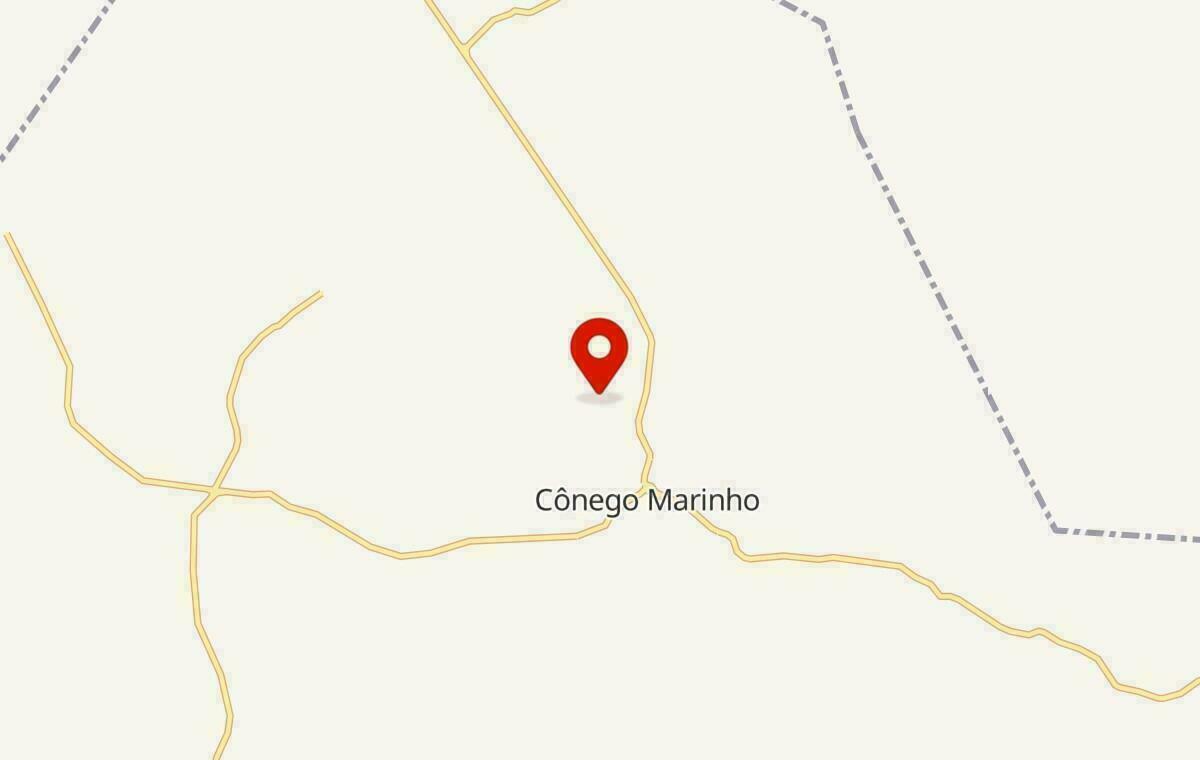 Mapa de Cônego Marinho em Minas Gerais