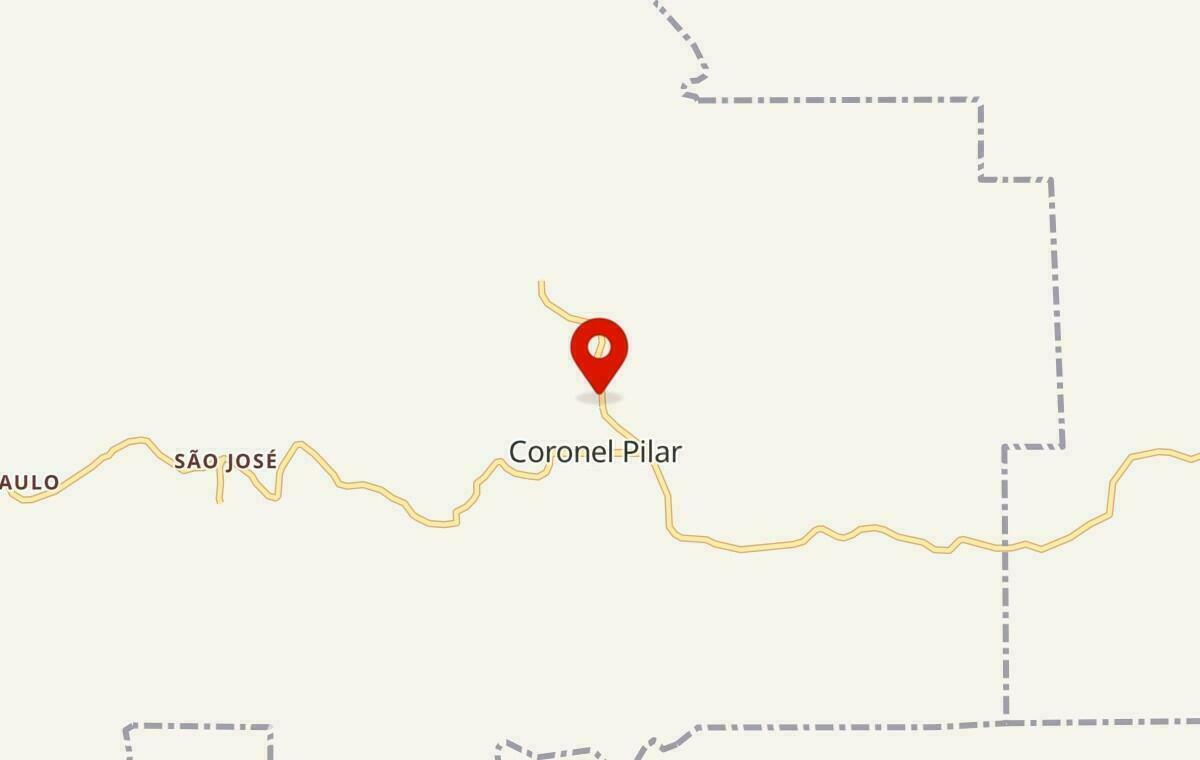 Mapa de Coronel Pilar no Rio Grande do Sul