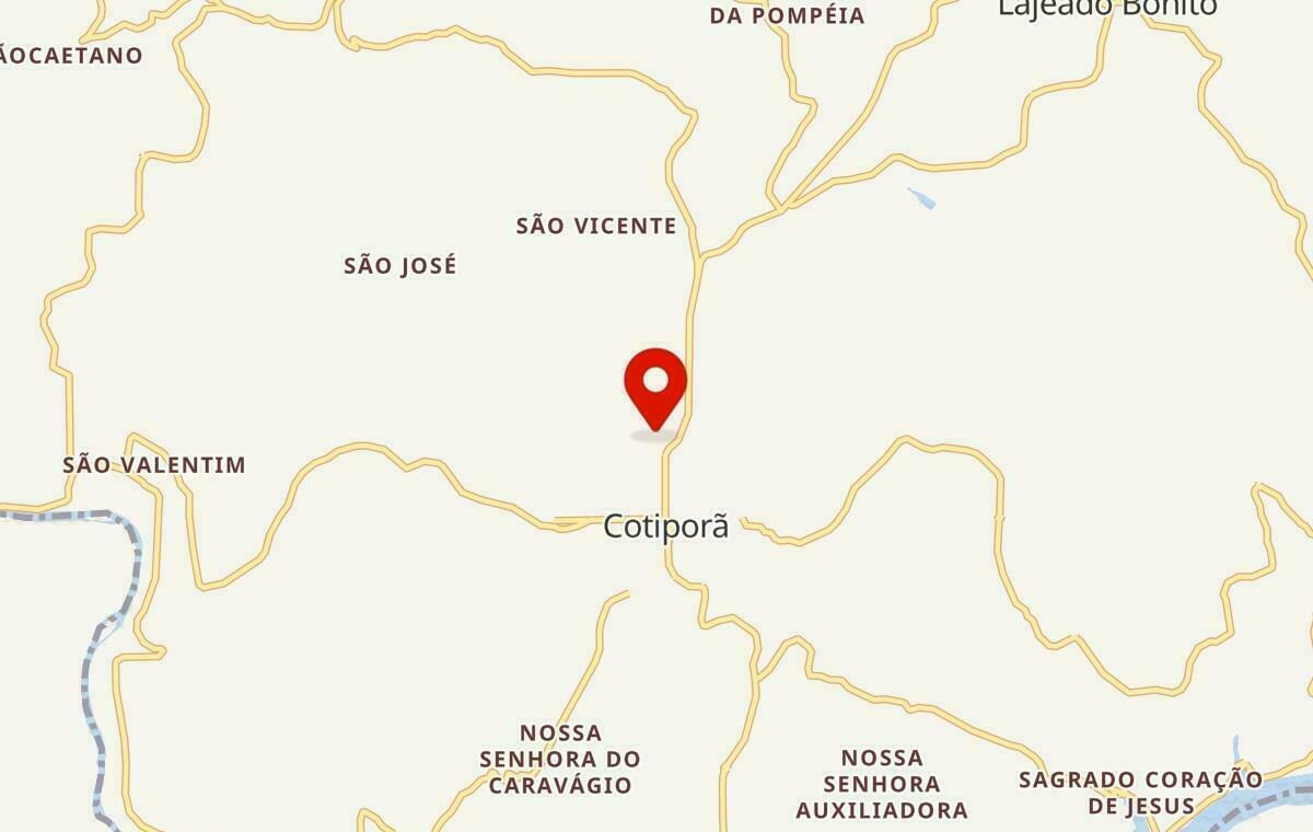 Mapa de Cotiporã no Rio Grande do Sul