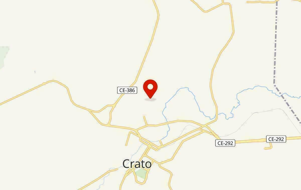 Mapa de Crato no Ceará