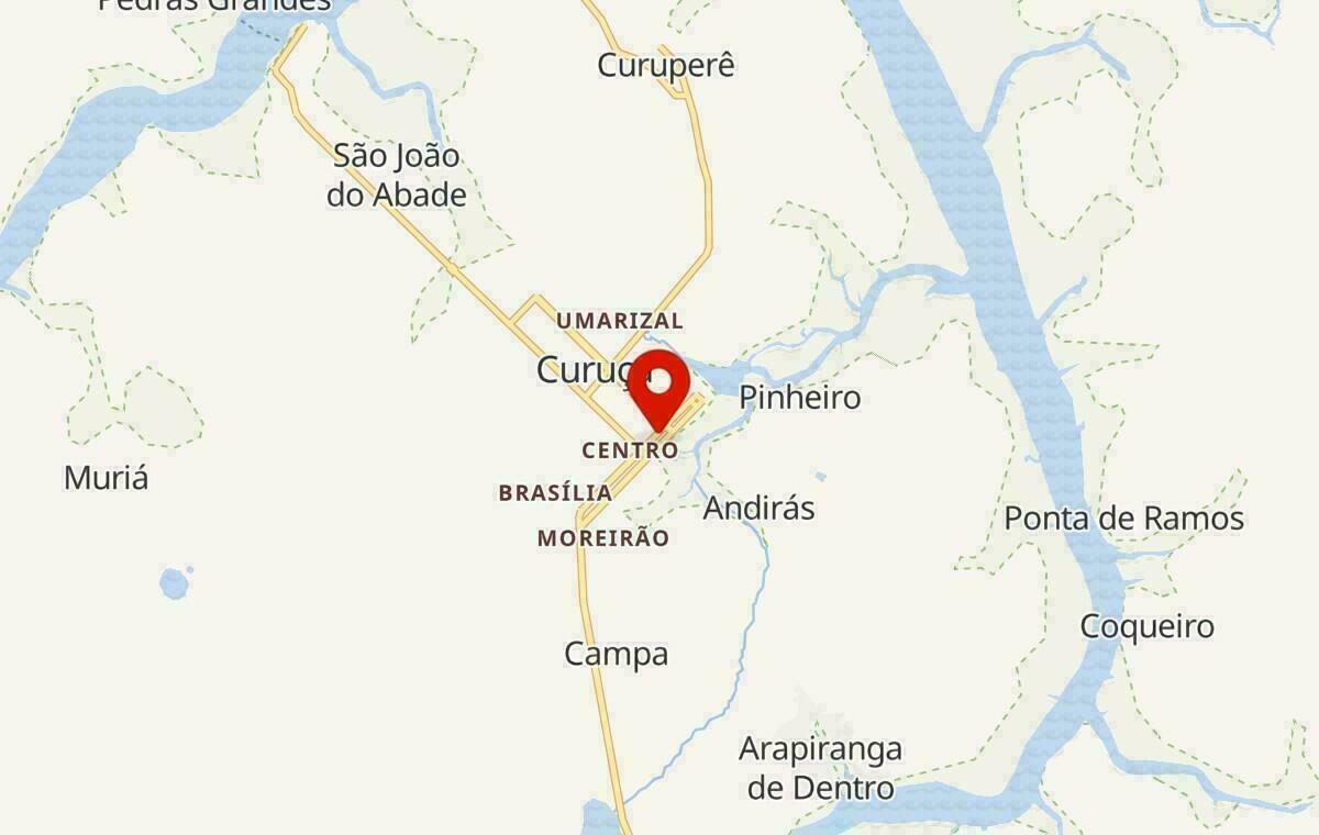 Mapa de Curuçá no Pará