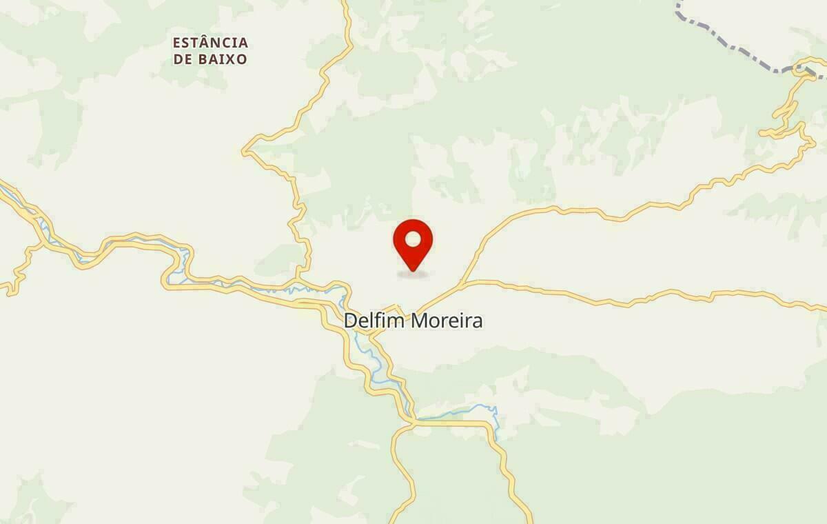 Mapa de Delfim Moreira em Minas Gerais