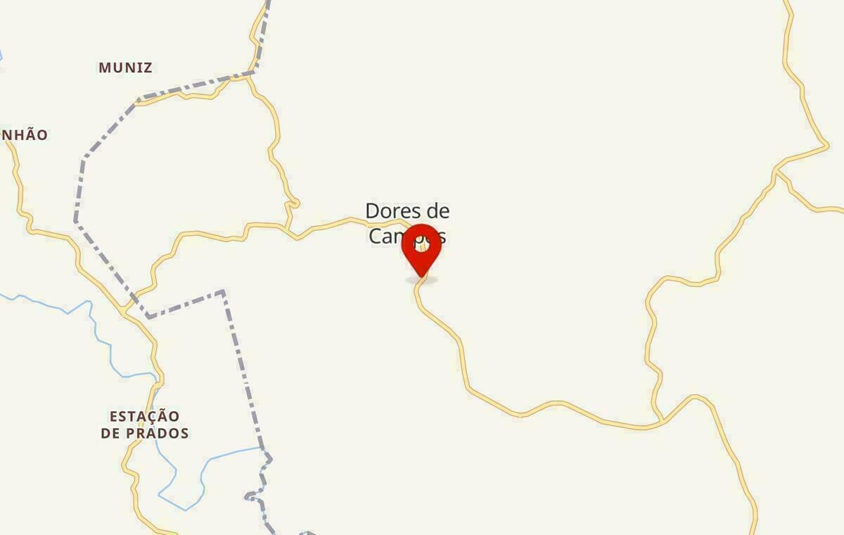 Mapa de Dores de Campos em Minas Gerais