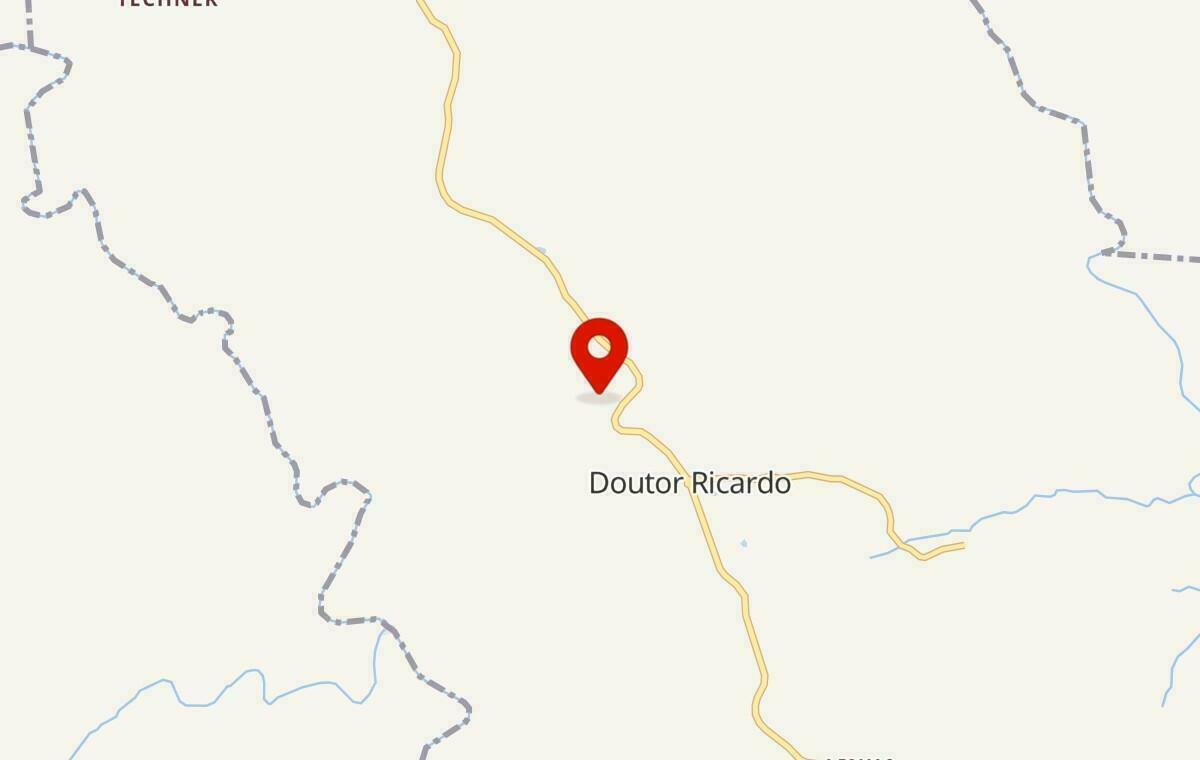 Mapa de Doutor Ricardo no Rio Grande do Sul