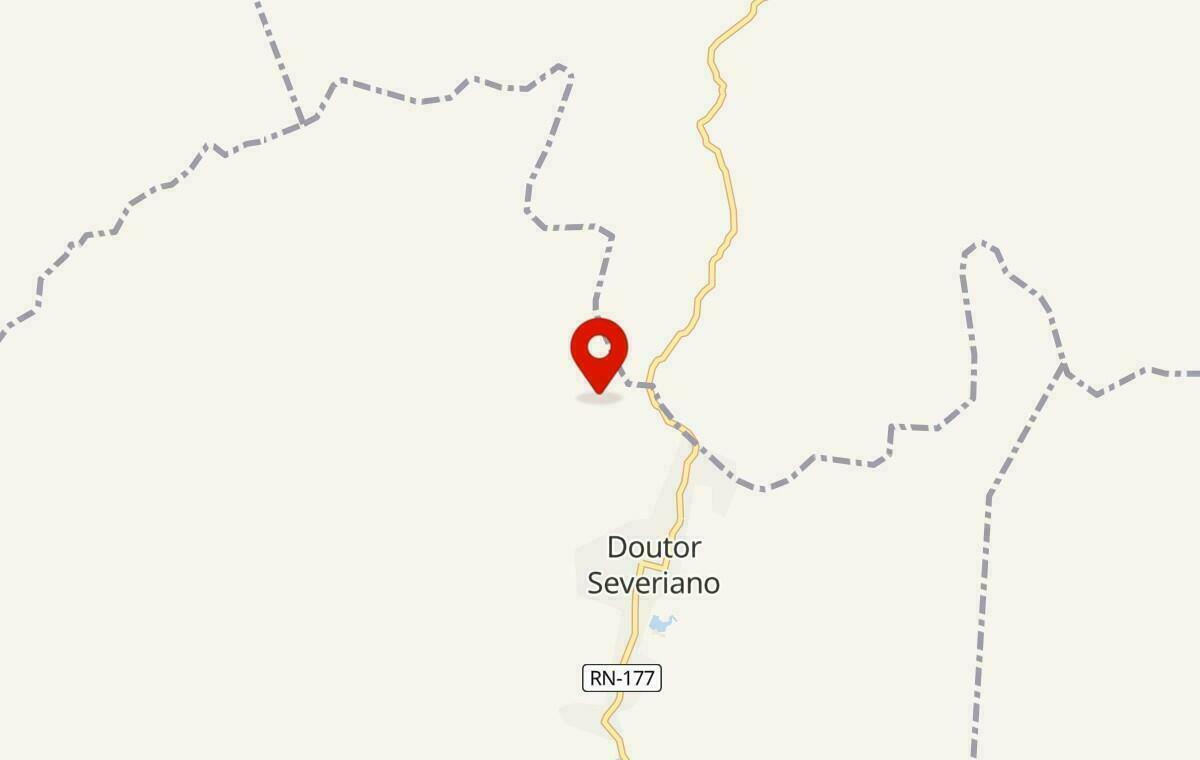 Mapa de Doutor Severiano no Rio Grande do Norte