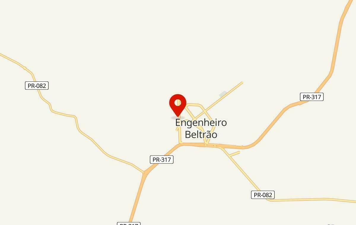 Mapa de Engenheiro Beltrão no Paraná