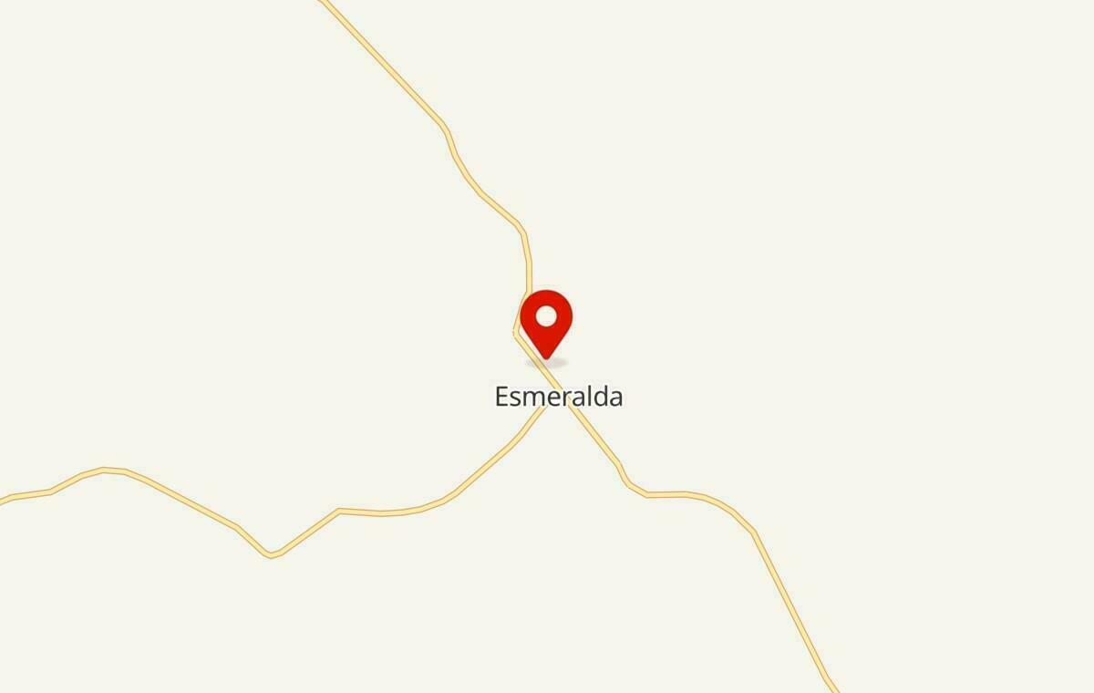 Mapa de Esmeralda no Rio Grande do Sul