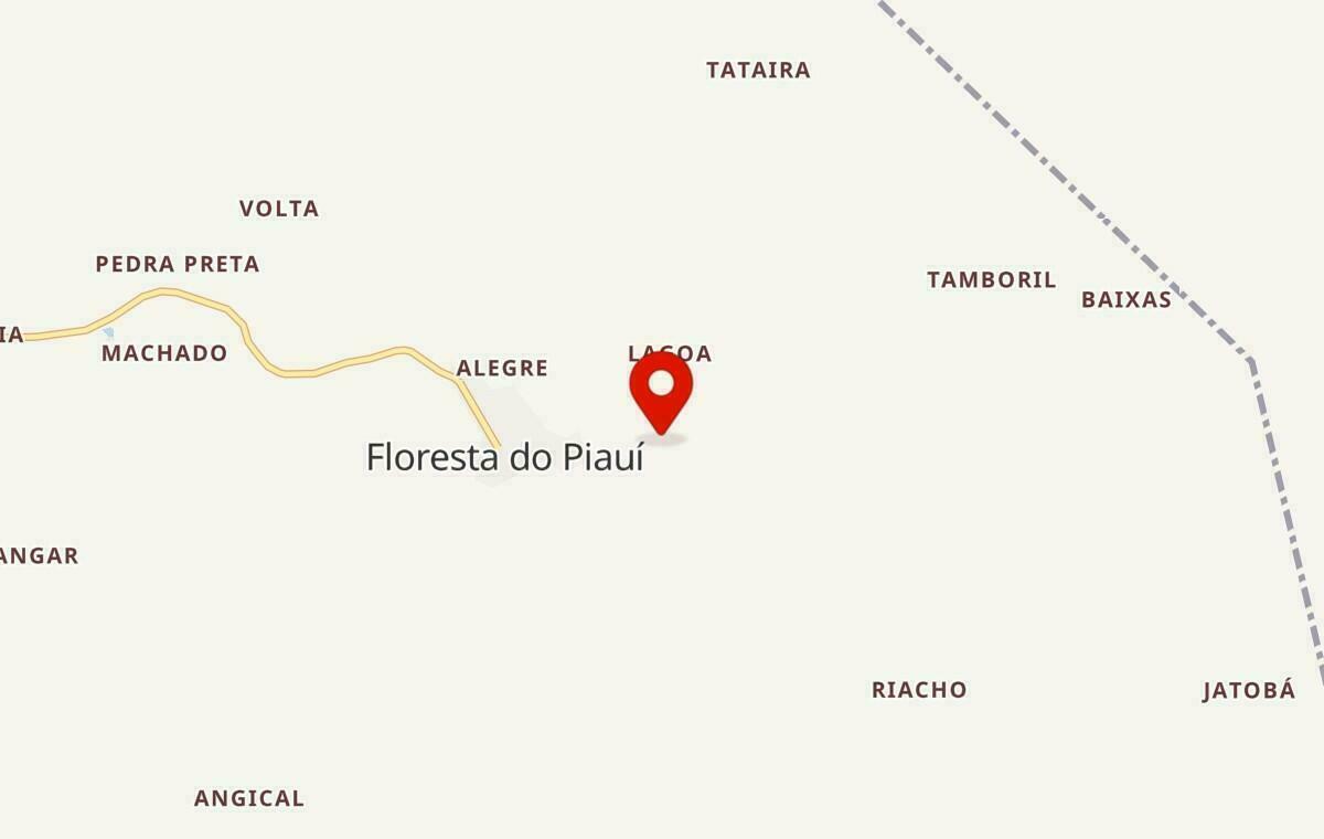 Mapa de Floresta do Piauí no Piauí
