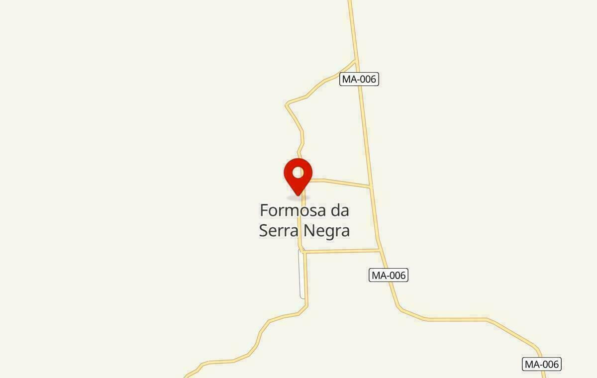 Mapa de Formosa da Serra Negra no Maranhão
