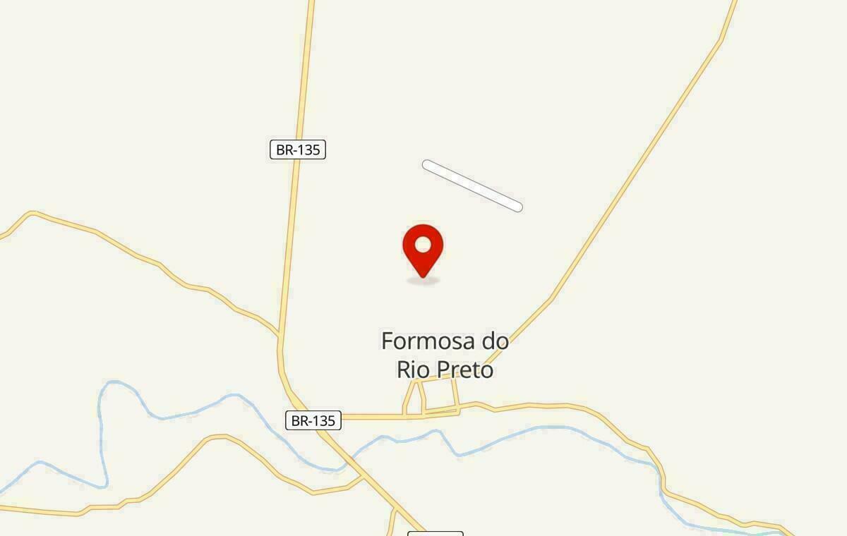 Mapa de Formosa do Rio Preto na Bahia