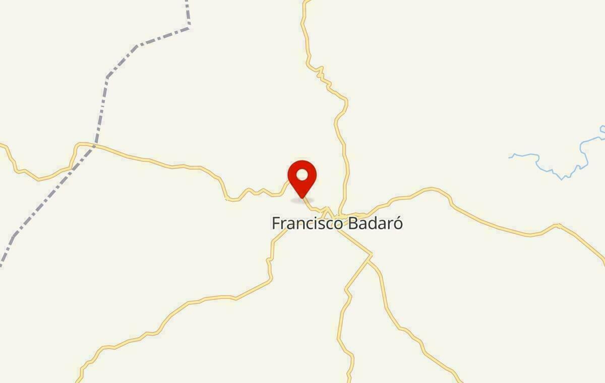 Mapa de Francisco Badaró em Minas Gerais