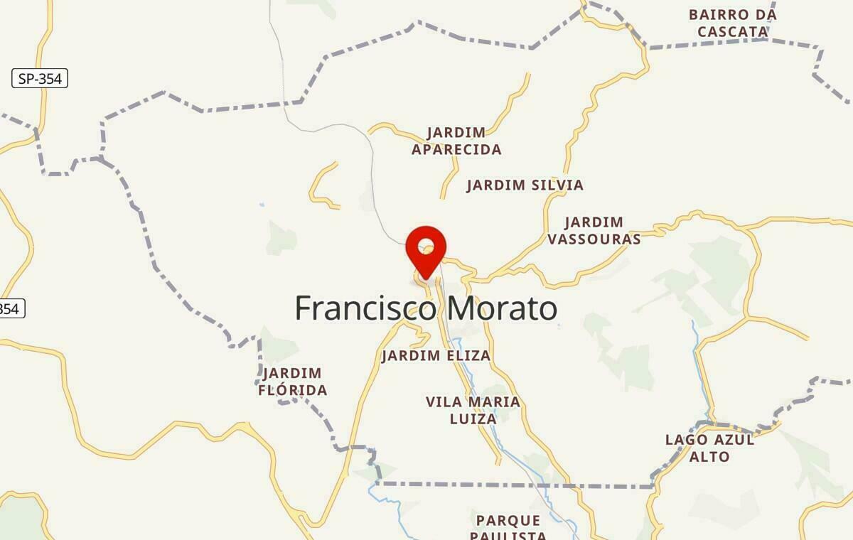 Mapa de Francisco Morato em São Paulo