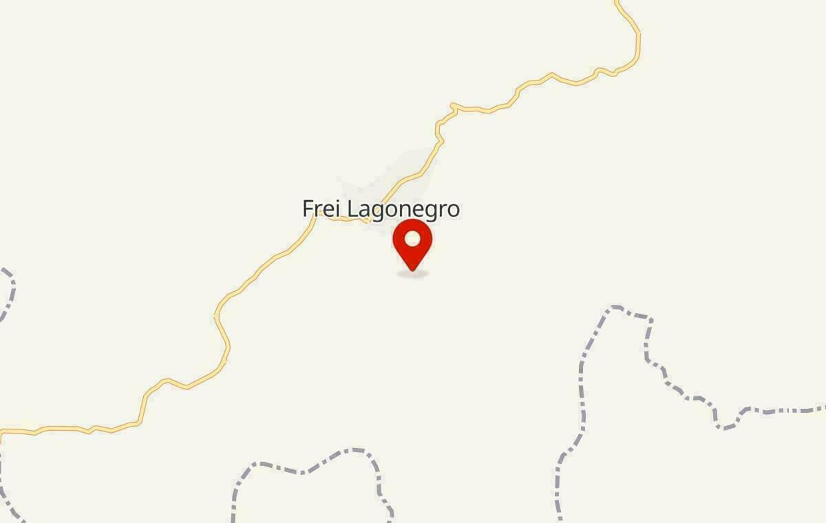 Mapa de Frei Lagonegro em Minas Gerais