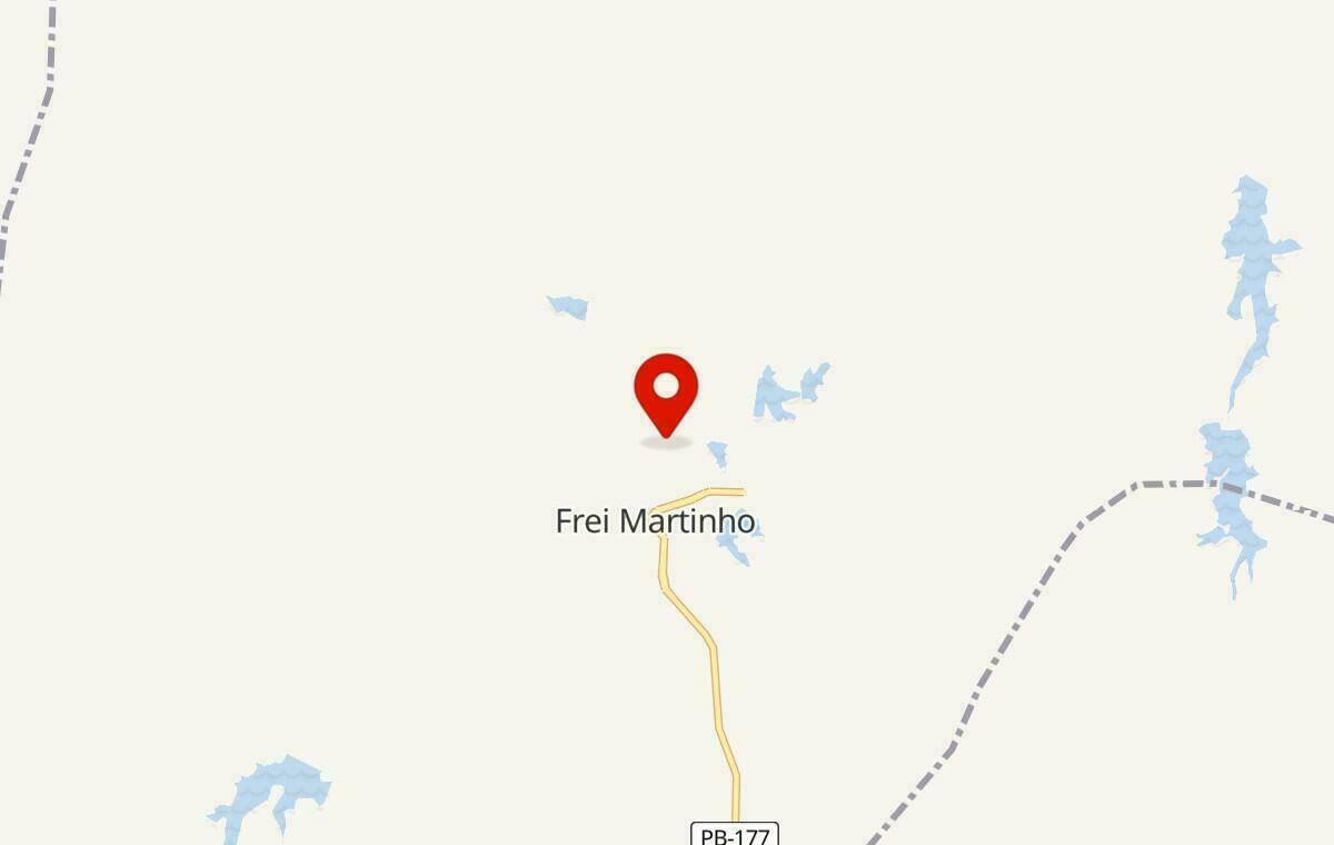 Mapa de Frei Martinho na Paraíba