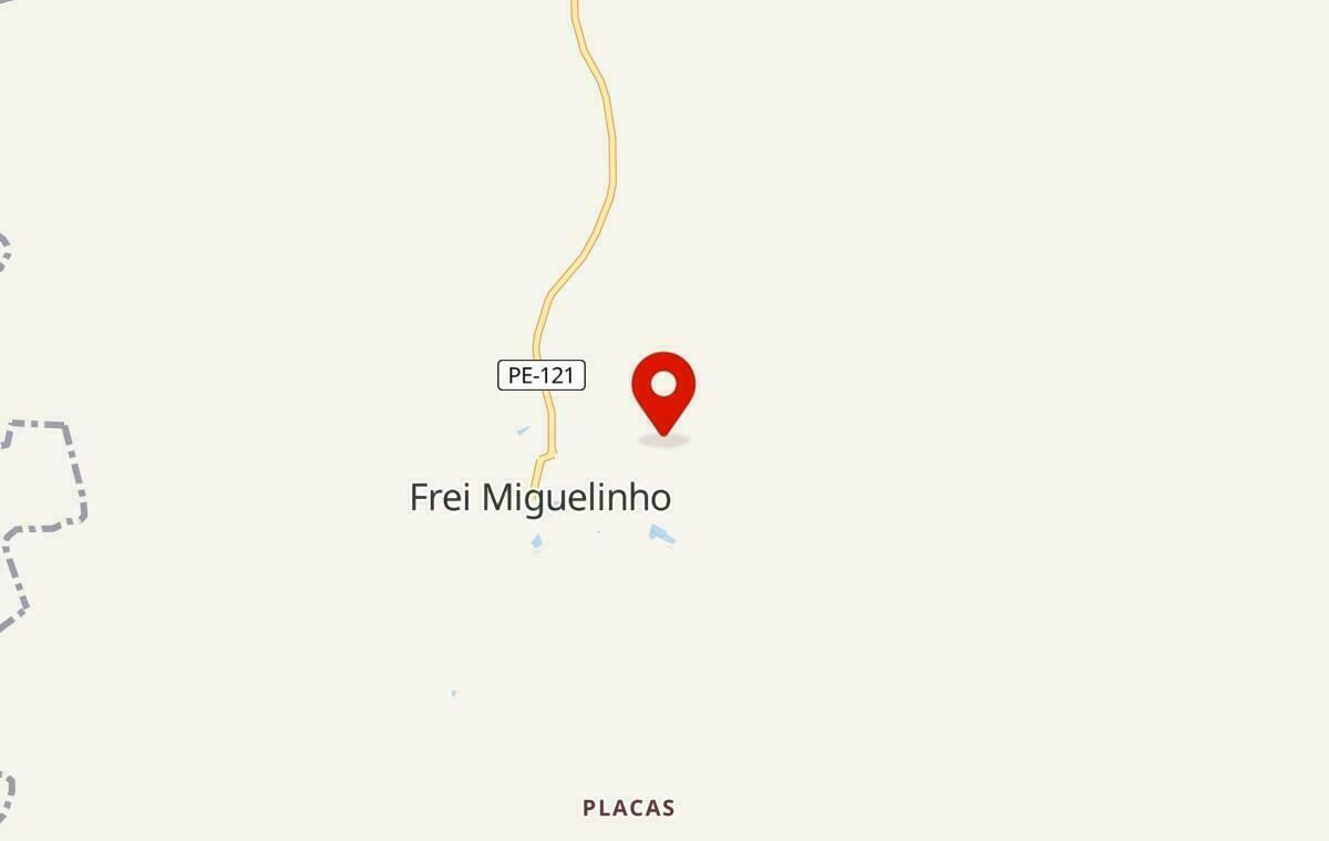 Mapa de Frei Miguelinho em Pernambuco