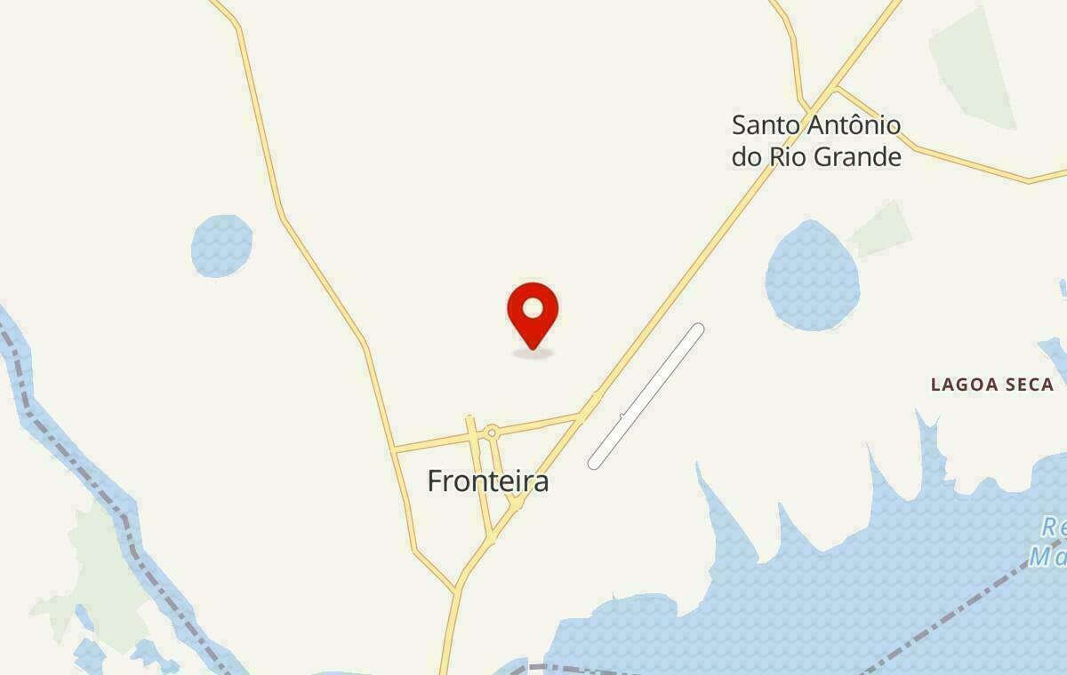 Mapa de Fronteira em Minas Gerais