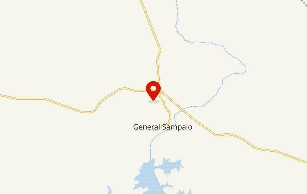 Mapa de General Sampaio no Ceará