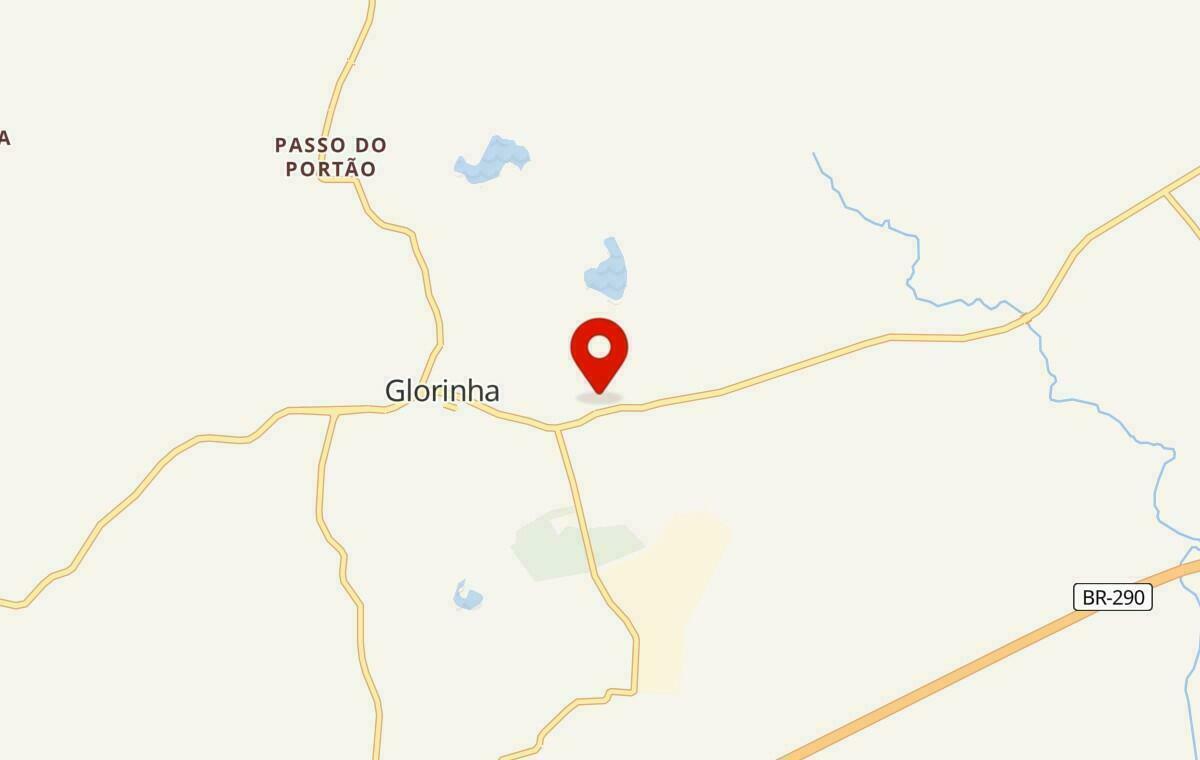 Mapa de Glorinha no Rio Grande do Sul