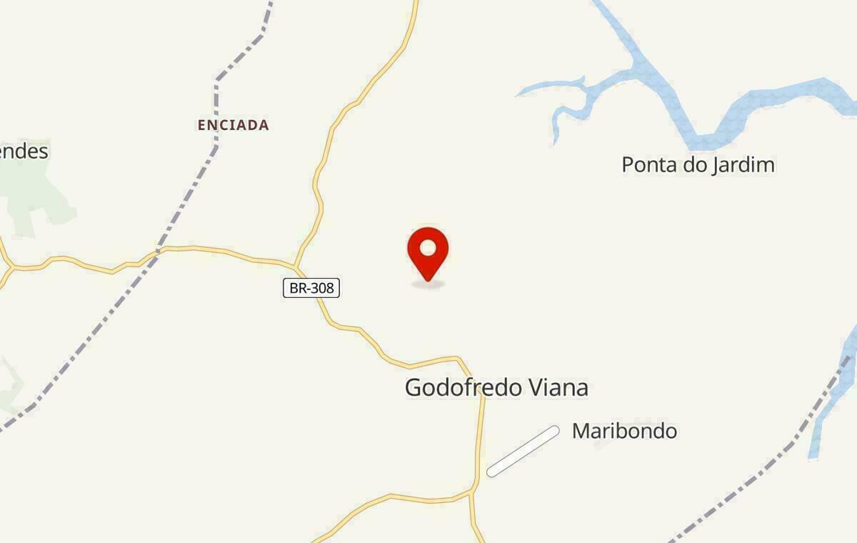 Mapa de Godofredo Viana no Maranhão