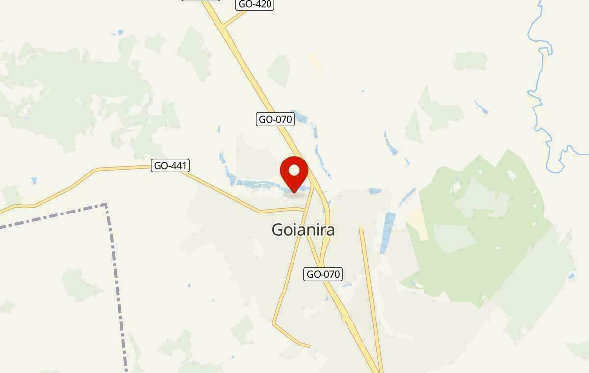 Mapa de Goianira em Goiás