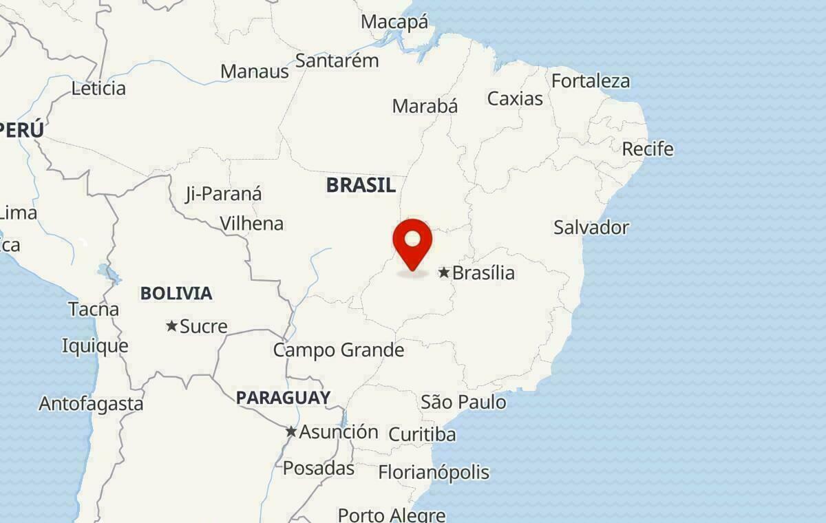 Mapa em Goiás