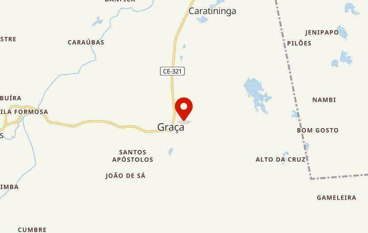 Mapa de Graça no Ceará