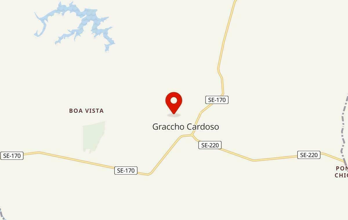 Mapa de Gracho Cardoso em Sergipe