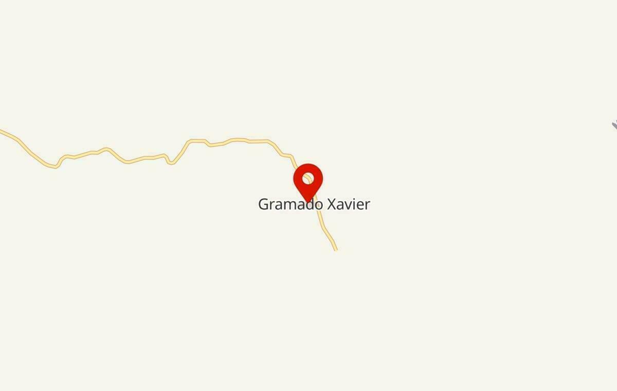 Mapa de Gramado Xavier no Rio Grande do Sul