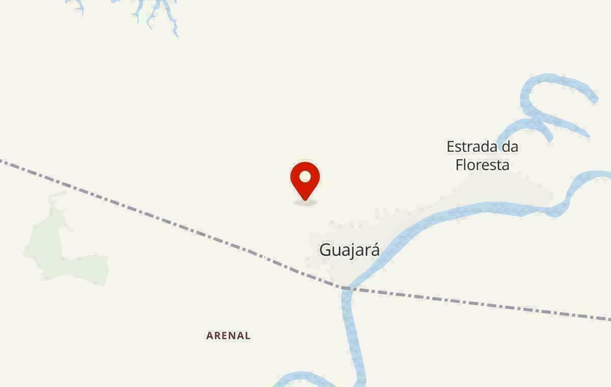 Mapa de Guajará no Amazonas