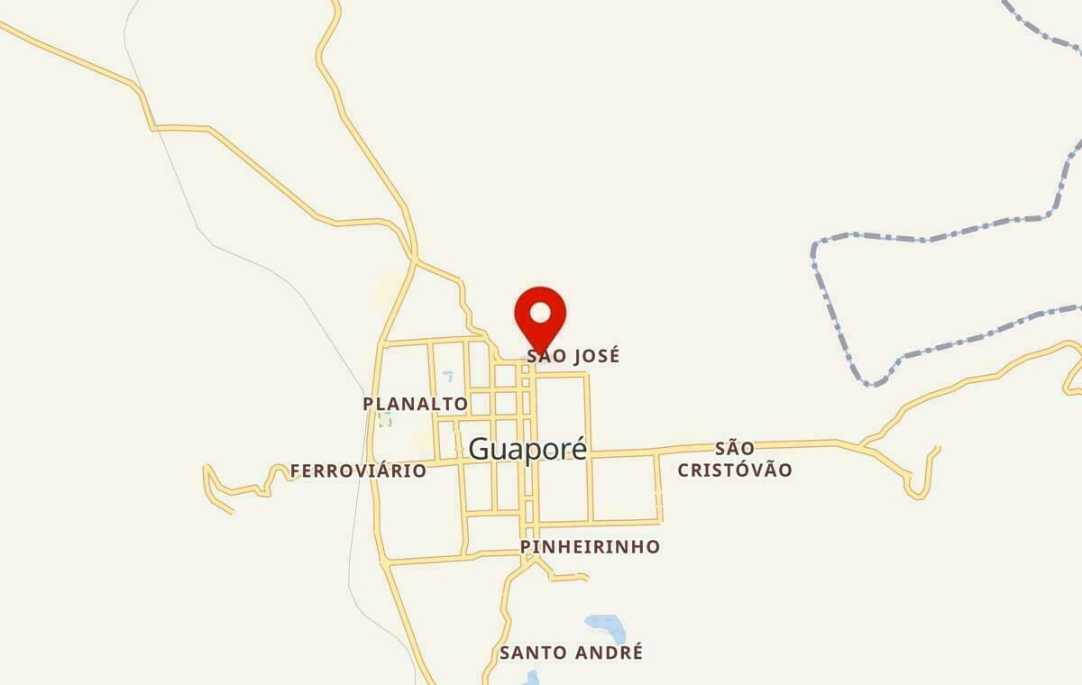 Mapa de Guaporé no Rio Grande do Sul