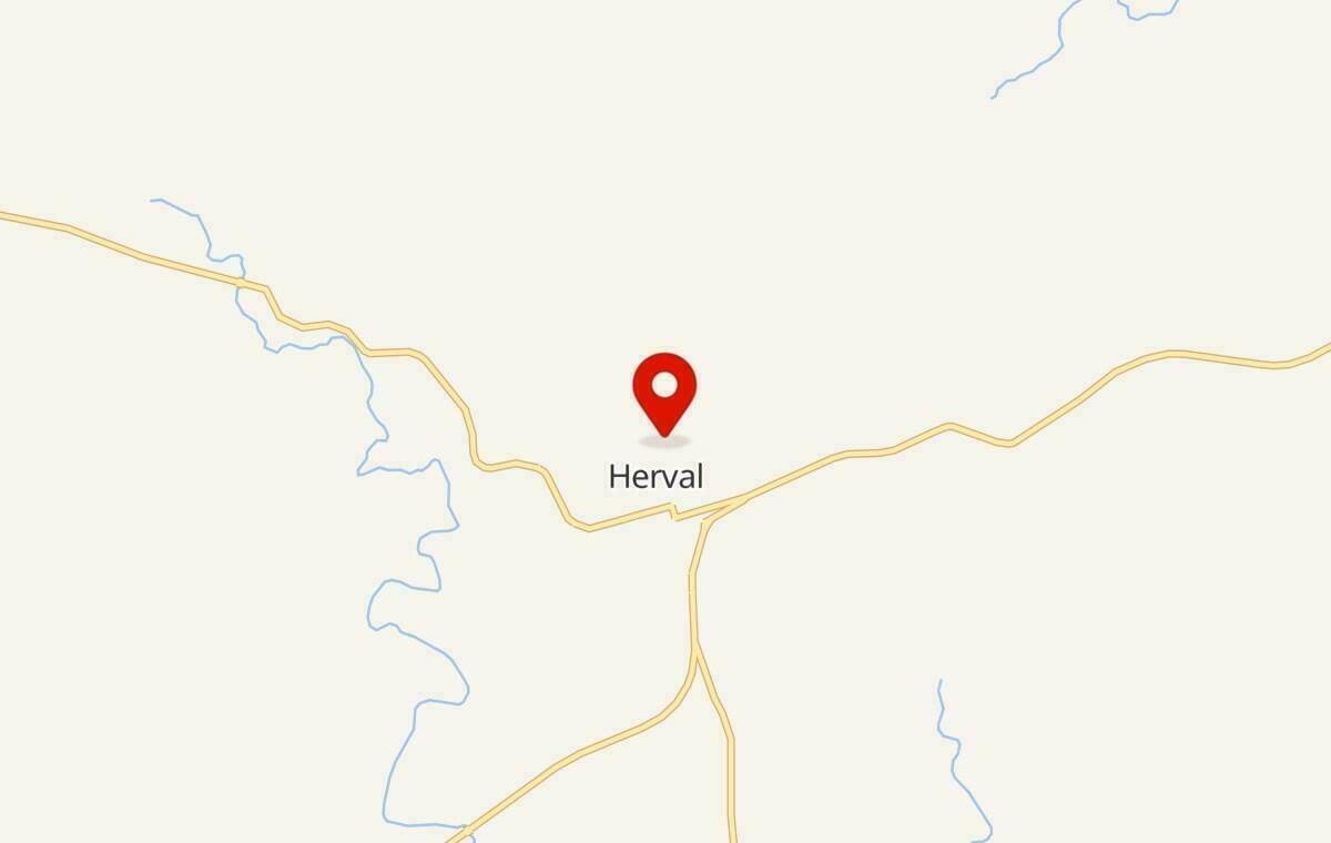 Mapa de Herval no Rio Grande do Sul
