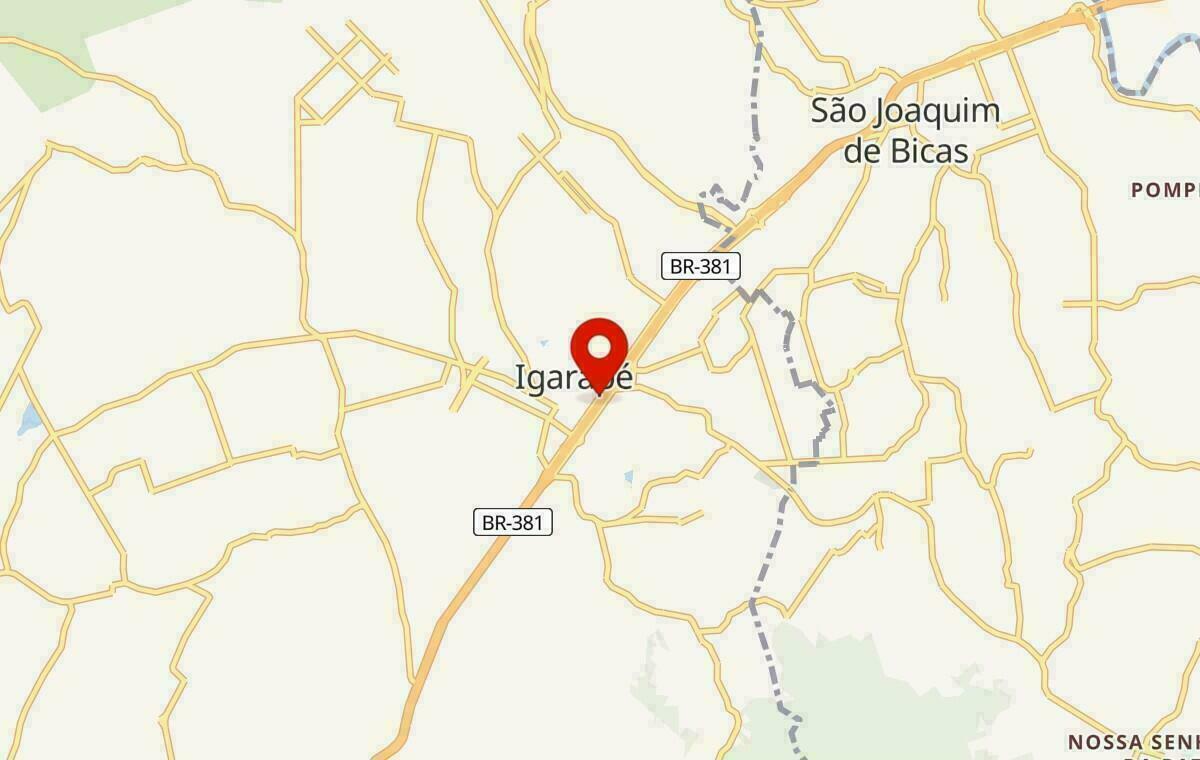 Mapa de Igarapé em Minas Gerais