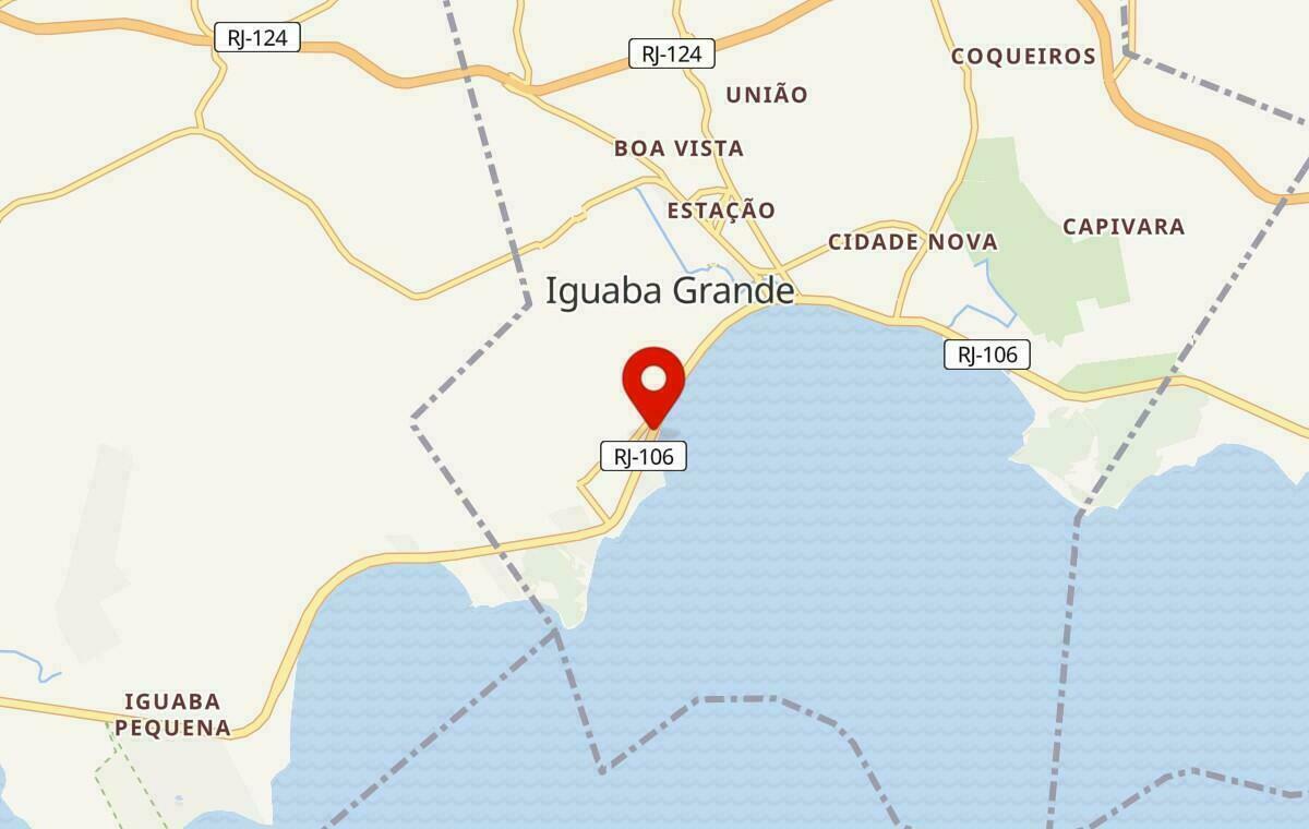 Mapa de Iguaba Grande no Rio de Janeiro