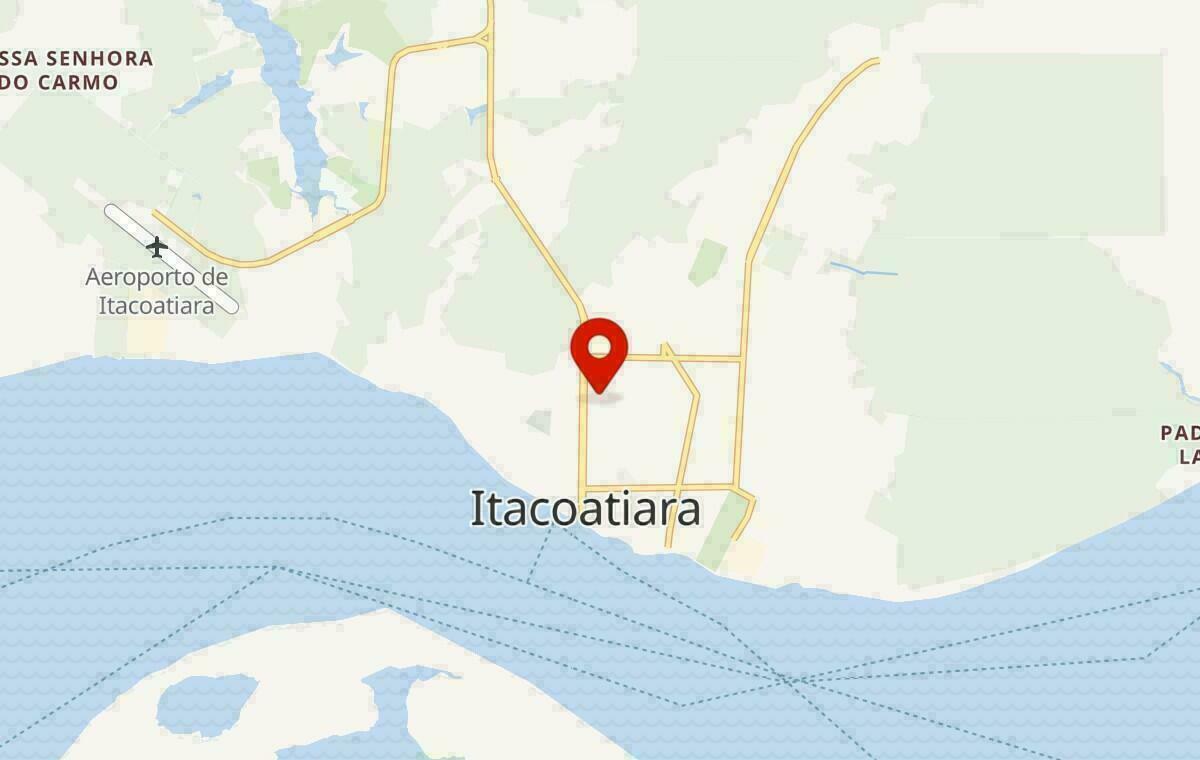 Mapa de Itacoatiara no Amazonas