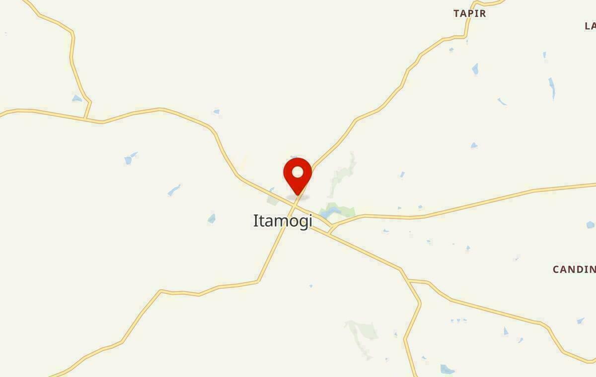 Mapa de Itamogi em Minas Gerais
