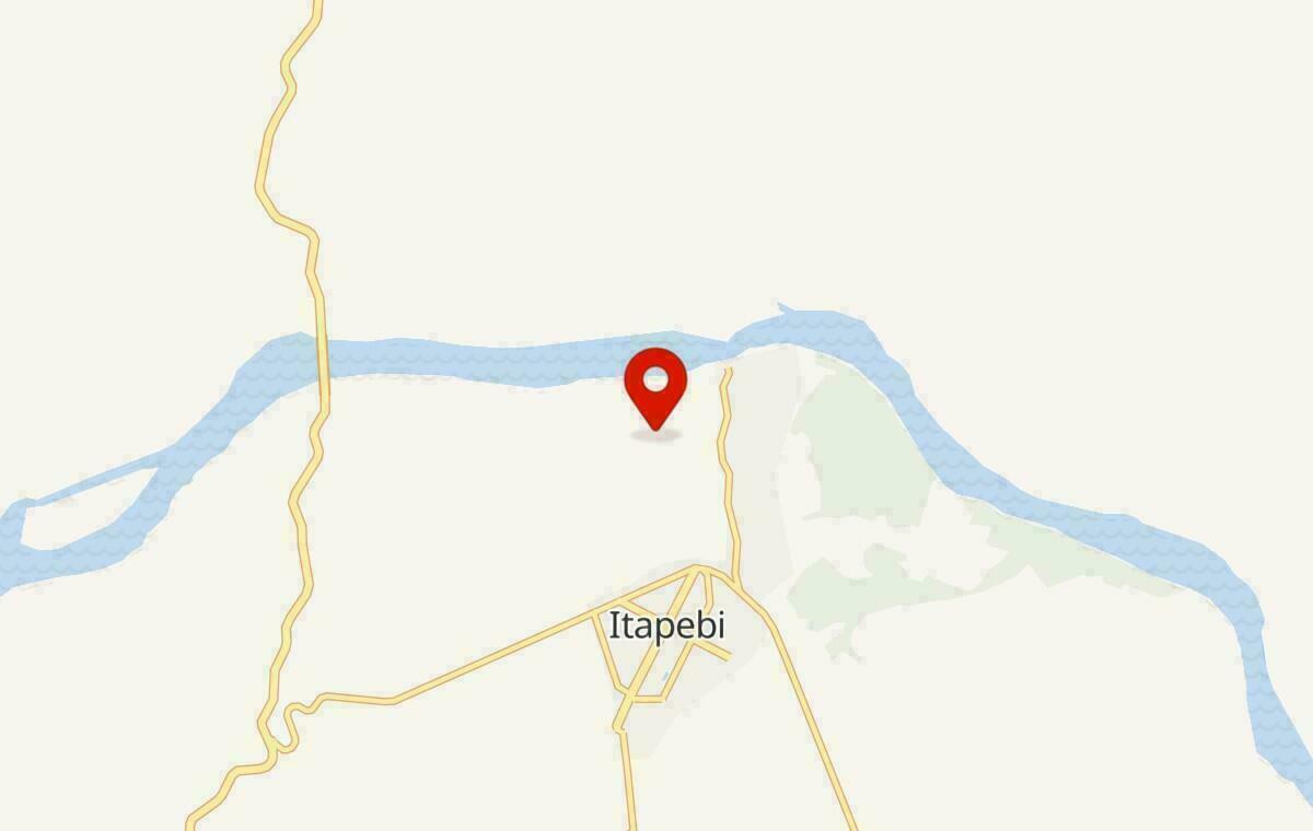 Mapa de Itapebi na Bahia