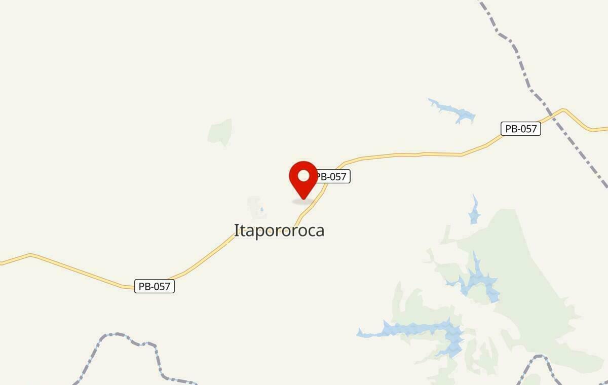Mapa de Itapororoca na Paraíba