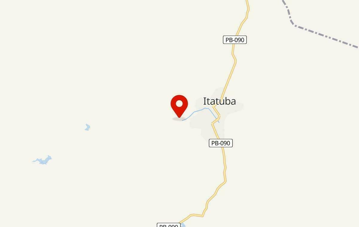 Mapa de Itatuba na Paraíba