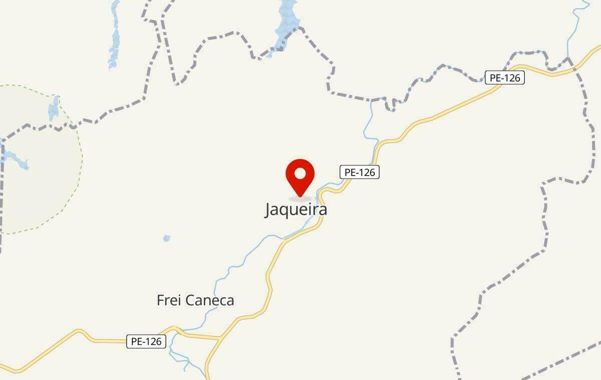 Mapa de Jaqueira em Pernambuco